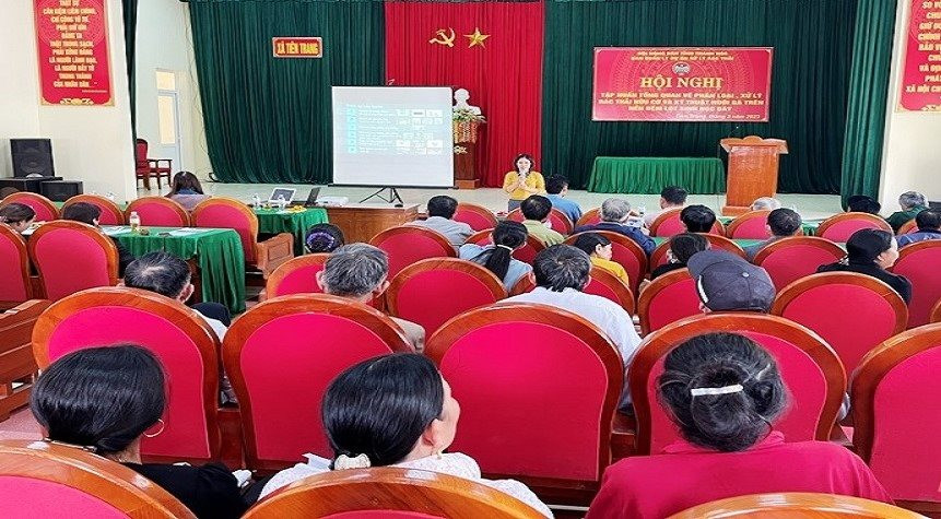 Thanh Hóa: Tập huấn xử lý rác thải hữu cơ cho hội viên nông dân