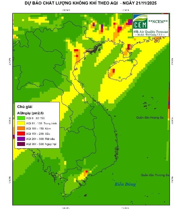 Triển khai các biện pháp cấp bách ứng phó với đợt ô nhiễm không khí dự báo vào cuối tháng 11, đầu tháng 12 tại khu vực Hà Nội và các tỉnh lân cận