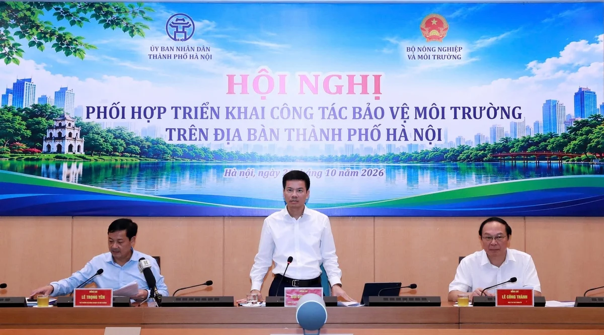 Hội nghị phối hợp triển khai công tác bảo vệ môi trường trên địa bàn thành phố Hà Nội