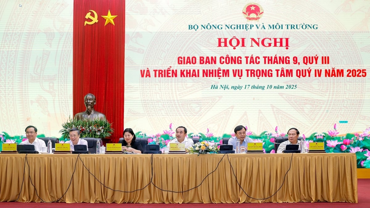 Bộ Nông nghiệp và Môi trường tổ chức Hội nghị giao ban tháng 9, Quý III và triển khai nhiệm vụ trọng tâm Quý IV năm 2025
