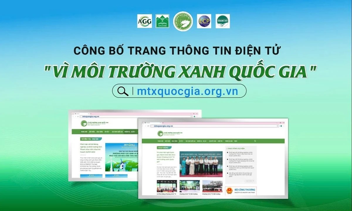 Ra mắt trang thông tin 'Vì Môi trường xanh Quốc gia'