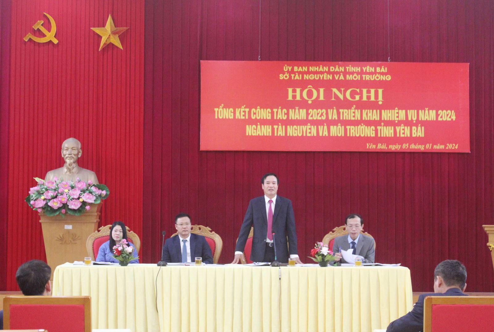 Sở TN&MT tỉnh Yên Bái tổ chức Hội nghị tổng kết công tác năm 2023 và triển khai nhiệm vụ năm 2024