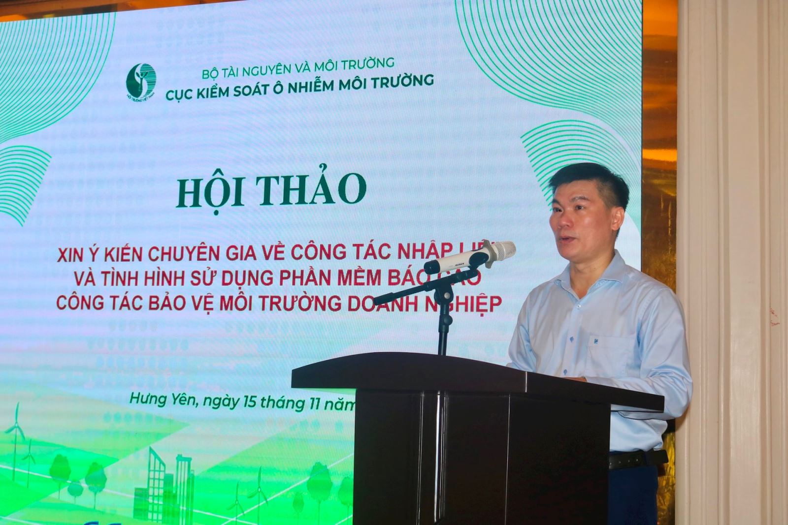 Hội thảo xin ý kiến chuyên gia về công tác nhập liệu và tình hình sử dụng phần mềm Báo cáo công tác Bảo vệ môi trường Doanh nghiệp