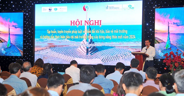 Phú Yên tổ chức hội nghị tập huấn, tuyên truyền pháp luật về biến đổi khí hậu, bảo vệ môi trường và hướng dẫn thực hiện tiêu chí môi trường trong xây dựng nông thôn mới năm 2024