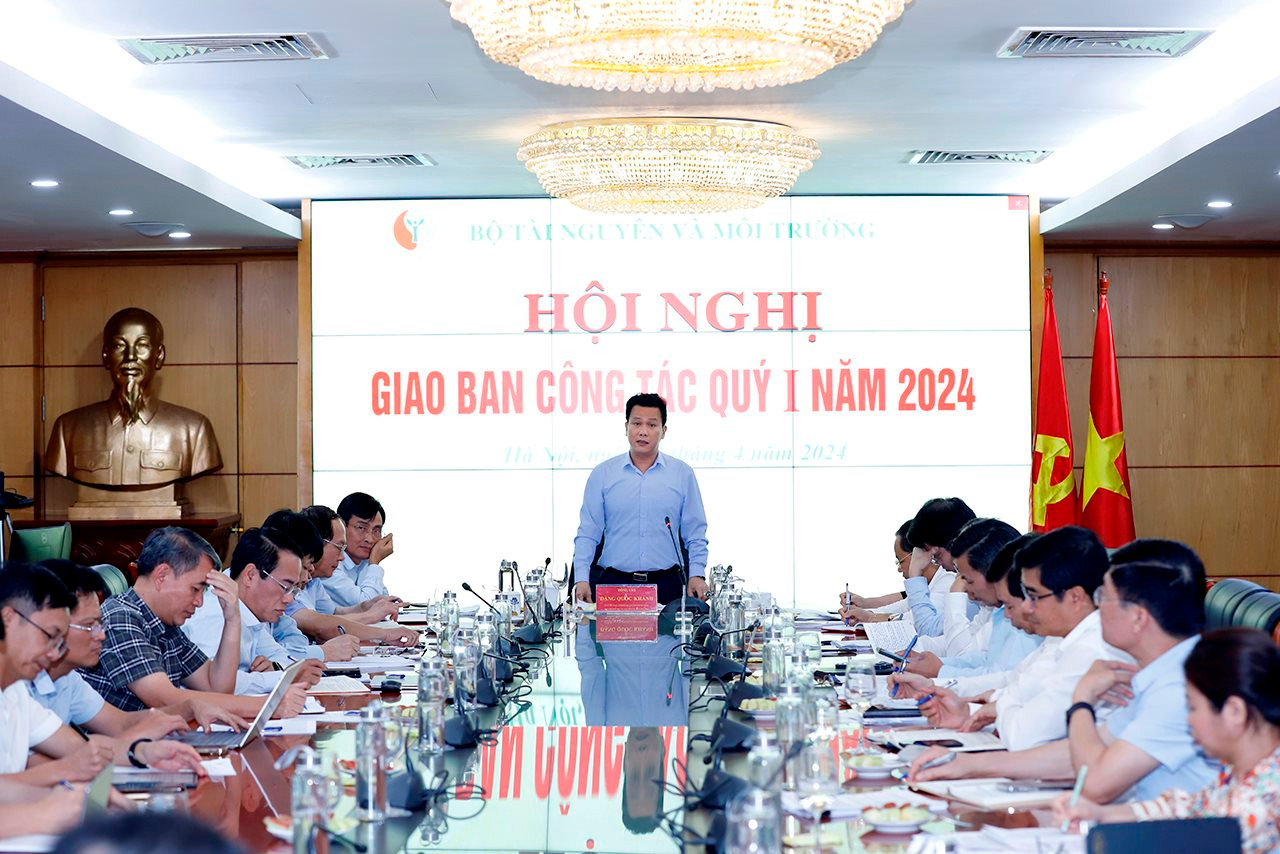 Bộ Tài nguyên và Môi trường tổ chức Hội nghị Giao ban công tác Quý I năm 2024