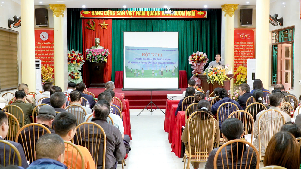 Hội nghị Tập huấn phân loại rác tại nguồn, hạn chế sử dụng sản phẩm nhựa dùng một lần