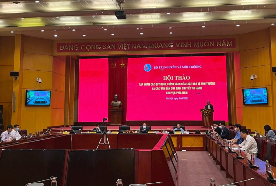 Tập huấn các quy định, chính sách của Luật BVMT và các văn bản quy định chi tiết thi hành khu vực phía Nam