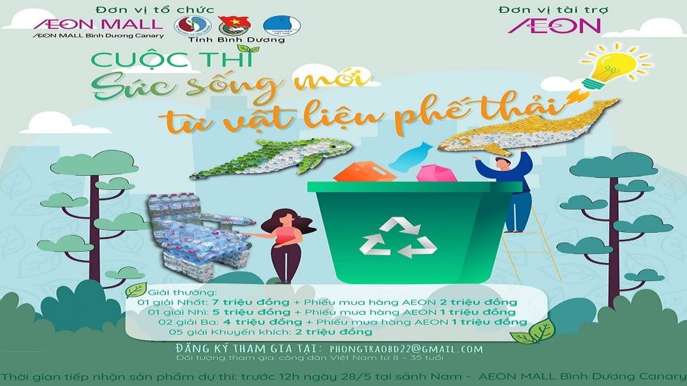 Hưởng ứng Ngày Môi trường Thế giới: tổ chức Cuộc thi “Sức sống mới từ vật liệu phế thải” tại Bình Dương