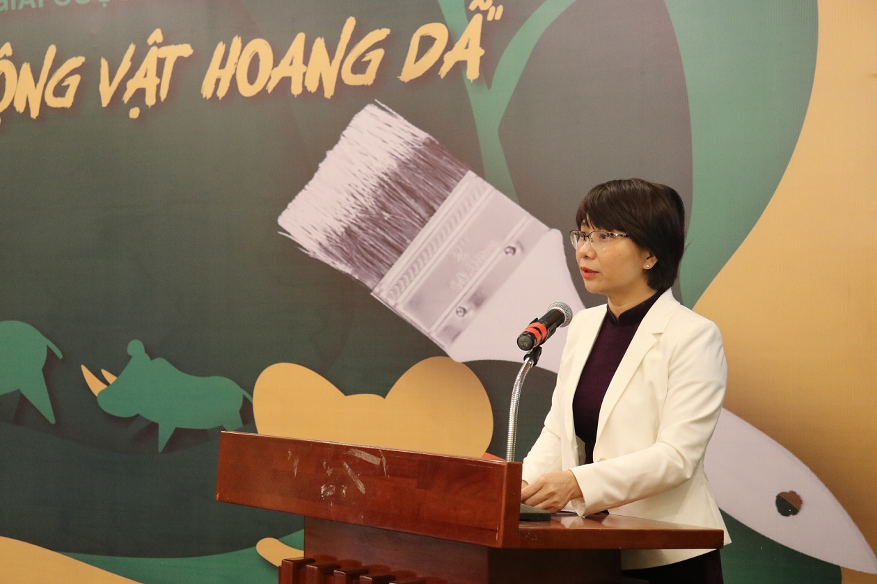 Lễ trao giải cuộc thi vẽ tranh về "Bảo vệ động vật hoang dã" năm 2021