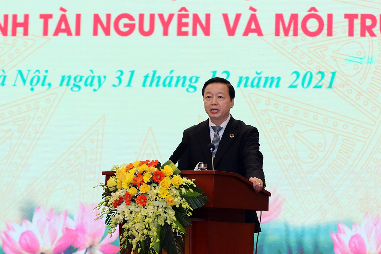 Phó Thủ tướng Lê Văn Thành dự Hội nghị triển khai nhiệm vụ năm 2022 ngành Tài nguyên và Môi trường