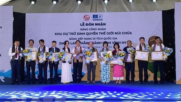 Ninh Thuận đón bằng công nhận khu dự trữ sinh quyển thế giới Núi Chúa